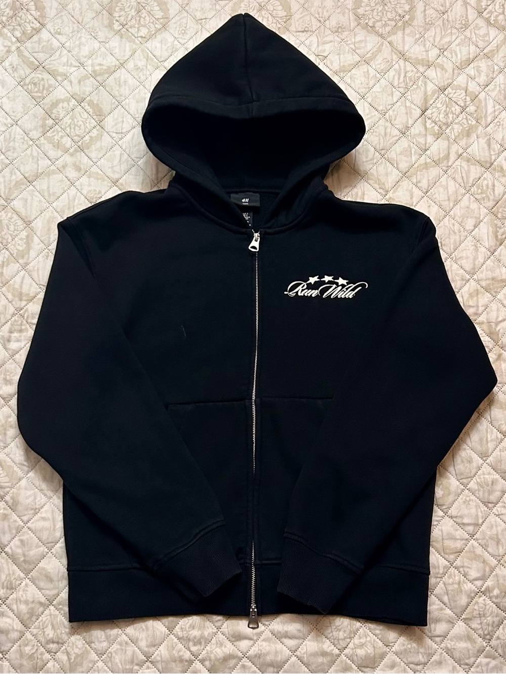 H&M Run Wild Graphic Zip Up Hoodie